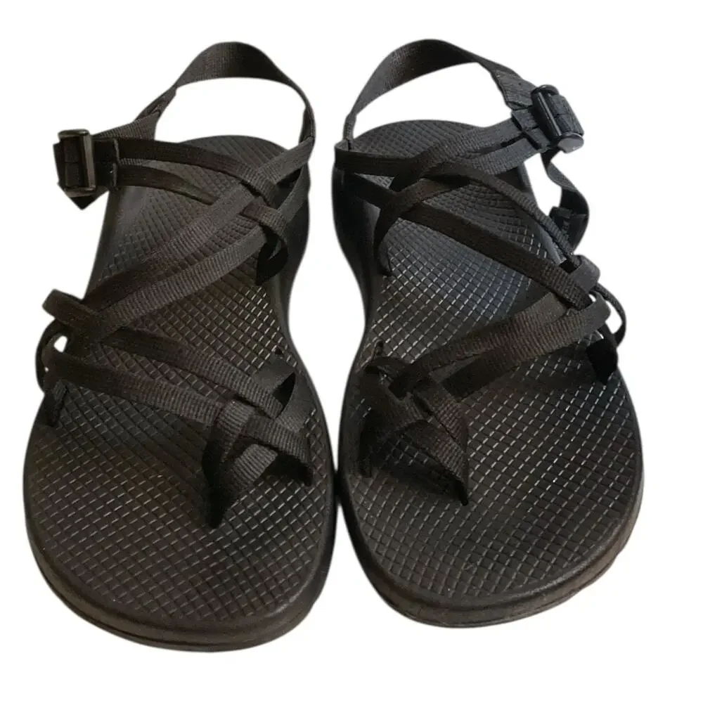 Chaco Z/2 Classic Women’s Black Sandals Size 11 Toe Loop Adjustable Strap Hiking - Picture 2 of 15